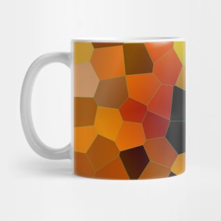 Hot Lava Honey Mosaic Pattern Mug